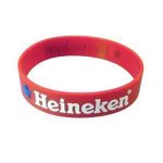 1" Embossed Printed Swirl Color Silicone Wristbands Custom Branded