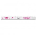 Custom Imprinted Seed Paper Breast Cancer Awareness Wristband - Style D
