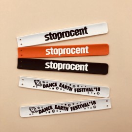Logo Branded Silicone Slap Bracelet