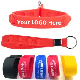 Custom Printed press Bubble Stress Relieve Wristband  Custom Printed press Bubble Stress Relieve Wristband