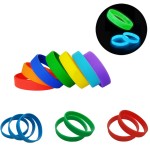 Custom Printed Fluorescent Silicone Bracelet