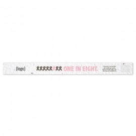 Custom Printed Seed Paper Breast Cancer Awareness Wristband - Style I  Custom Printed Seed Paper Breast Cancer Awareness Wristband - Style I