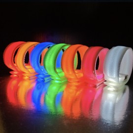 Custom Imprinted Flashing LED Safety Sport Wristband