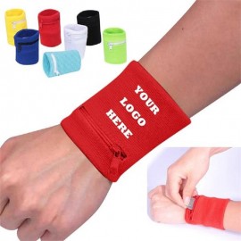 Pocket Sports Bracers Outdoor Travel Wristband Logo Printed