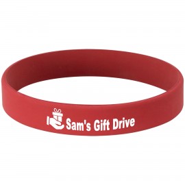 Logo Branded 4.1" Red/White Bracelet