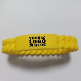 Twisted Silicone Wristband Twisted Silicone Wristband Twisted Silicone Wristband Custom Imprinted