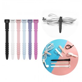 Silicone Cord Tie Custom Branded