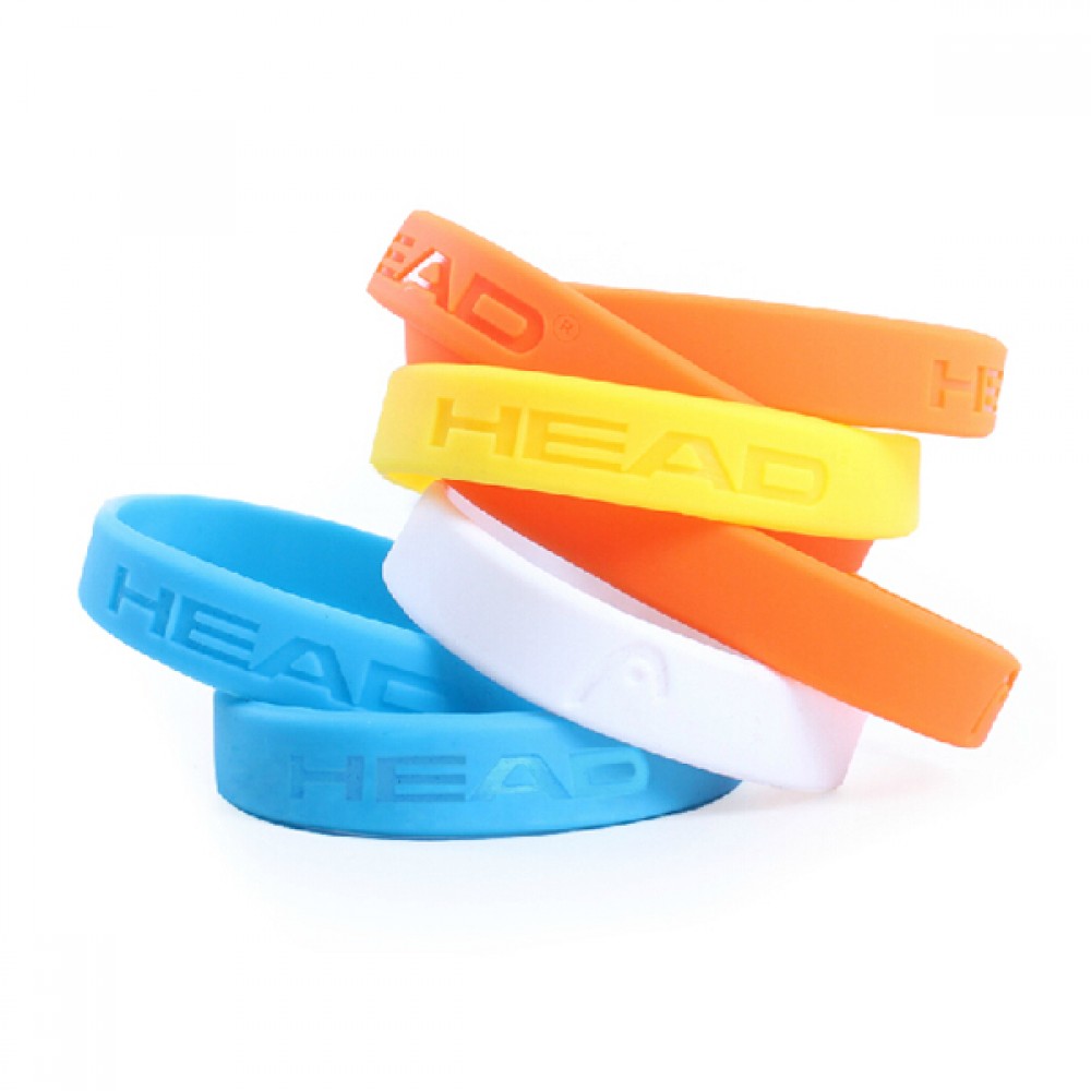 8" Debossed Silicone Bracelet Custom Imprinted 8" Debossed Silicone Bracelet Custom Imprinted
