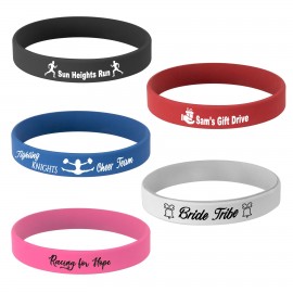 4.1" Black/White Bracelet Custom Imprinted