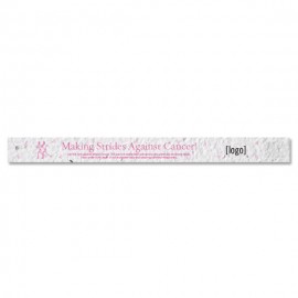 Custom Printed Seed Paper Breast Cancer Awareness Wristband - Style B
