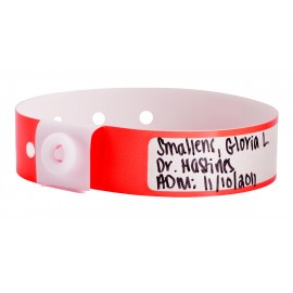 Poly Narrow Write On Wristband Custom Imprinted