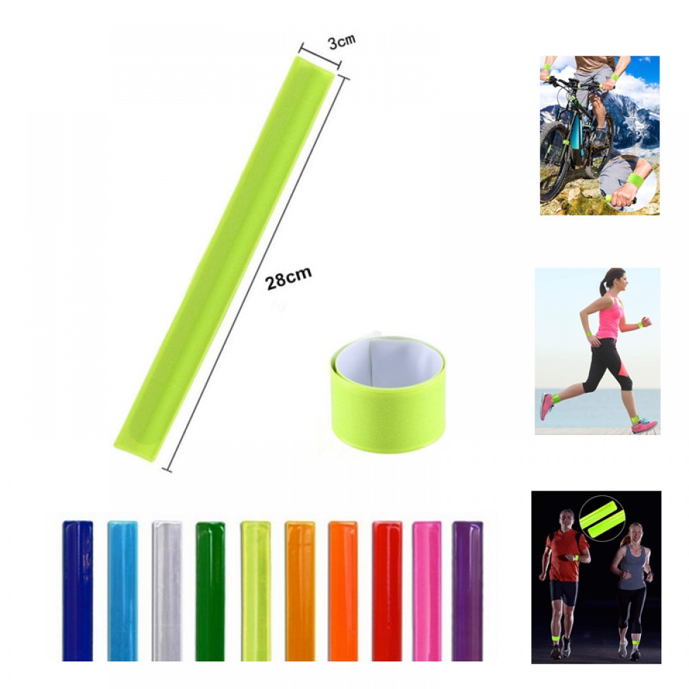 High-Visibility Reflective Wristband Custom Imprinted High-Visibility Reflective Wristband Custom Imprinted