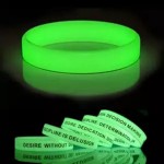Luminous Silicone Wristband Glow in the Dark Custom Branded