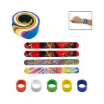 Full Color Silicone Slap Bracelet Custom Branded