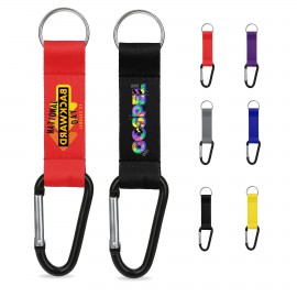 Custom Printed 3/4" Keychain Lanyward With Carabiner Clip  Custom Printed 3/4" Keychain Lanyward With Carabiner Clip