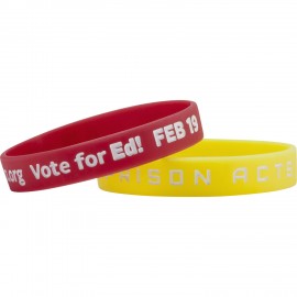 Debossed with Color Fill Silicone Wristband Custom Branded