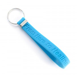 Custom Printed Debossed Silicone Key Chain  Custom Printed Debossed Silicone Key Chain