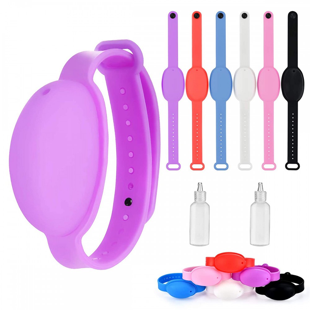 Logo Branded Refillable Hand Sanitizer Dispenser Wristband Logo Branded Refillable Hand Sanitizer Dispenser Wristband