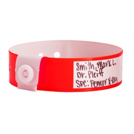 Vinyl Narrow Write-On Wristband Logo Printed  Vinyl Narrow Write-On Wristband Logo Printed
