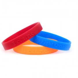 Custom Imprinted " Embossed Custom Silicone Wristbands