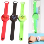 Custom Printed Cute Cartoon Portable Silicone Liquid Bracelet with Bottle