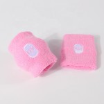 Logo Branded Breast Cancer Awareness Sweat Wristbands