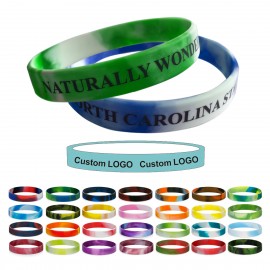 Swirled Silicone Bracelet Custom Branded