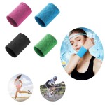 Logo Branded Elastic Cooling Sports Wristbands