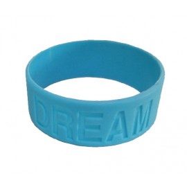 Custom Printed 1" Debossed Custom Silicone Wristband - 5 Day Delivery