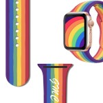 Logo Branded Rainbow Silicone Sport Band