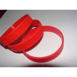 Custom Printed Silicone Debossed Wristband (wide 0.5inch)