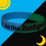 " Color-Filled Glow Wristband Logo Printed