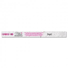 Seed Paper Breast Cancer Awareness Wristband - Style A Custom Branded