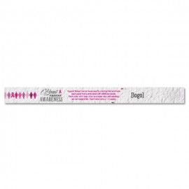 Logo Branded Breast Cancer Awareness - Seed Paper Wristband