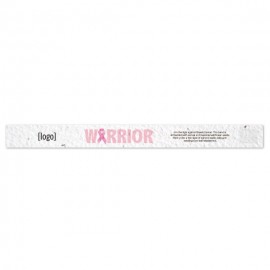 Seed Paper Breast Cancer Awareness Wristband - Style E Custom Imprinted