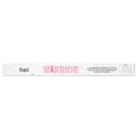 Seed Paper Breast Cancer Awareness Wristband - Style E Logo Printed  Seed Paper Breast Cancer Awareness Wristband - Style E Logo Printed