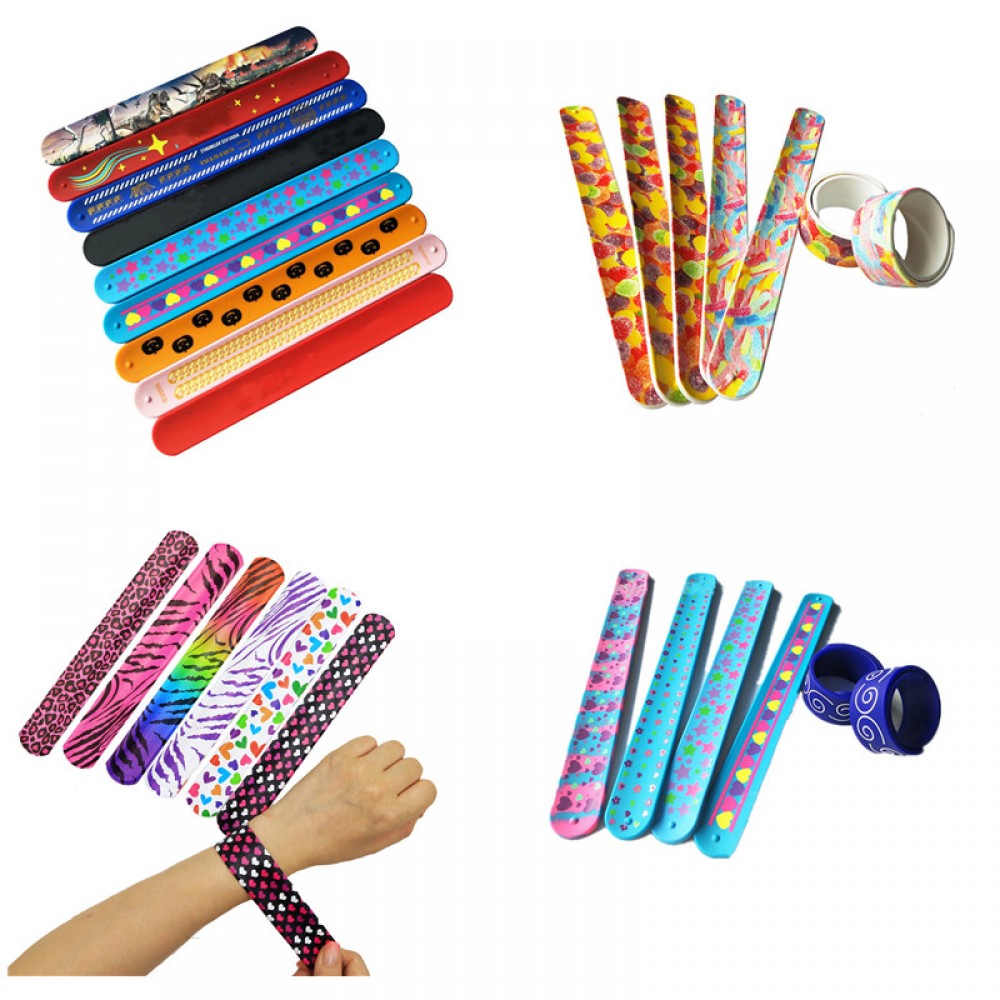 Custom Printed Full Color Silicone Slap Bracelet Custom Printed Full Color Silicone Slap Bracelet