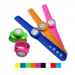 Custom Printed Colorful Silicone Slap Watch Wristband