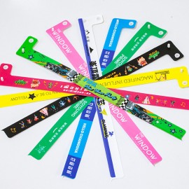 PVC Disposable Identification Bracelet Logo Printed