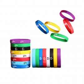 Logo Branded MOQ 20pcs Logo Custom Silicone Wristband Bracelet
