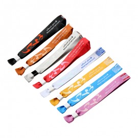 Festival Promotional Woven Fabric Wristband Custom Branded