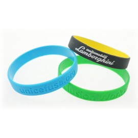 Silicone Wristband w/Debossed Logo Custom Imprinted