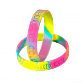 Custom Imprinted Debossed Silicone Wristband Bracelet
