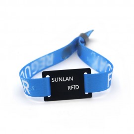 Logo Branded RFID Woven Wristbands