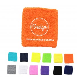 Cotton Sweat Terry Heavyweight Wristband Logo Printed