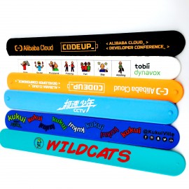 Rubber Wrist Bands Silicone Custom Slap Wristband Slap Bracelet Custom Branded