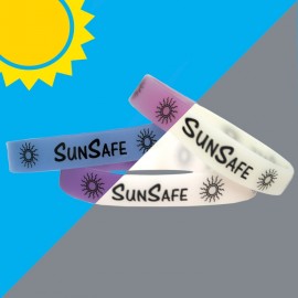 " Printed UV Reactive Wristband Custom Imprinted