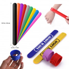 Logo Branded Youth Silicone Slap Bracelet