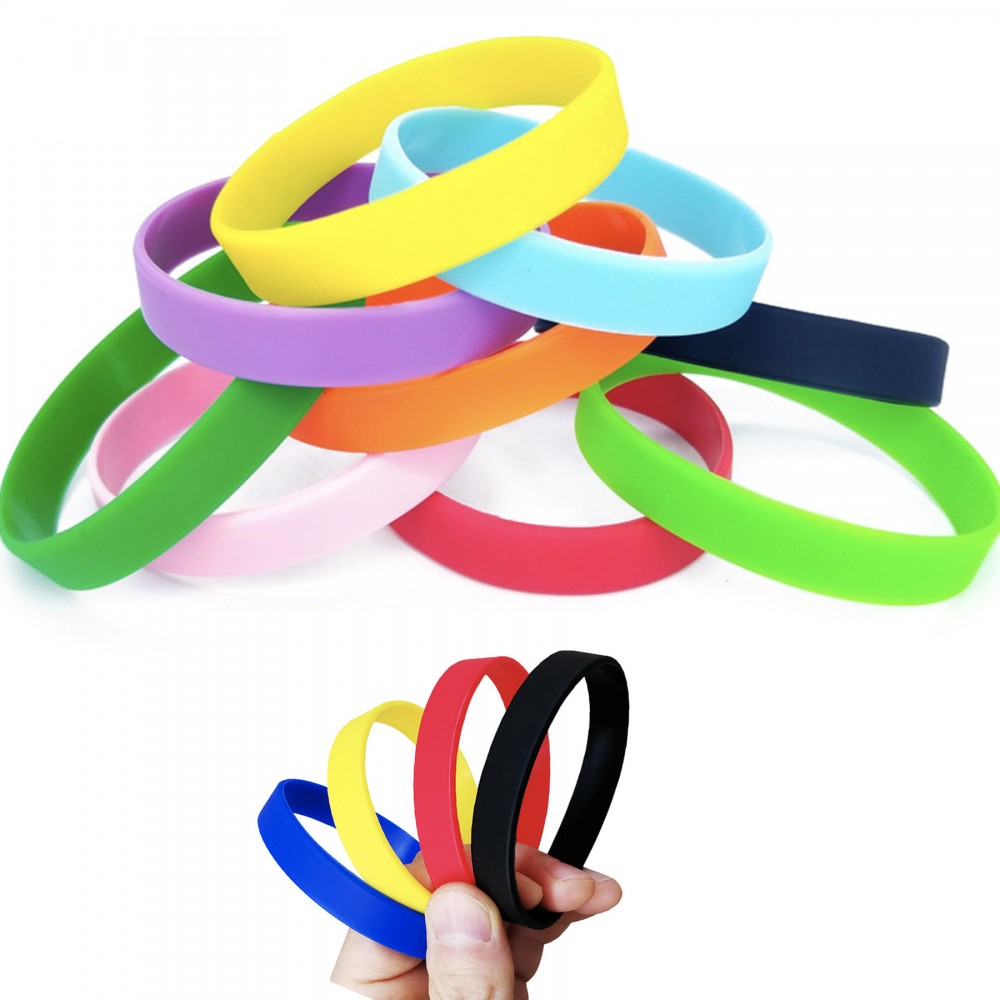 Custom Imprinted Silkscreen Silicone Bracelet Custom Imprinted Silkscreen Silicone Bracelet