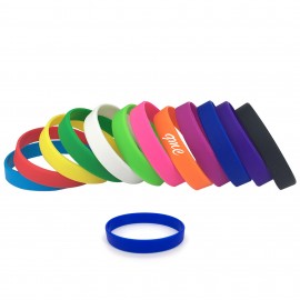 Custom Printed Colored Stretch Silicone Wristband  Custom Printed Colored Stretch Silicone Wristband
